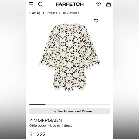Zimmermann | Dresses | Zimmerman Ottie Lace Mini Dress | Poshmark